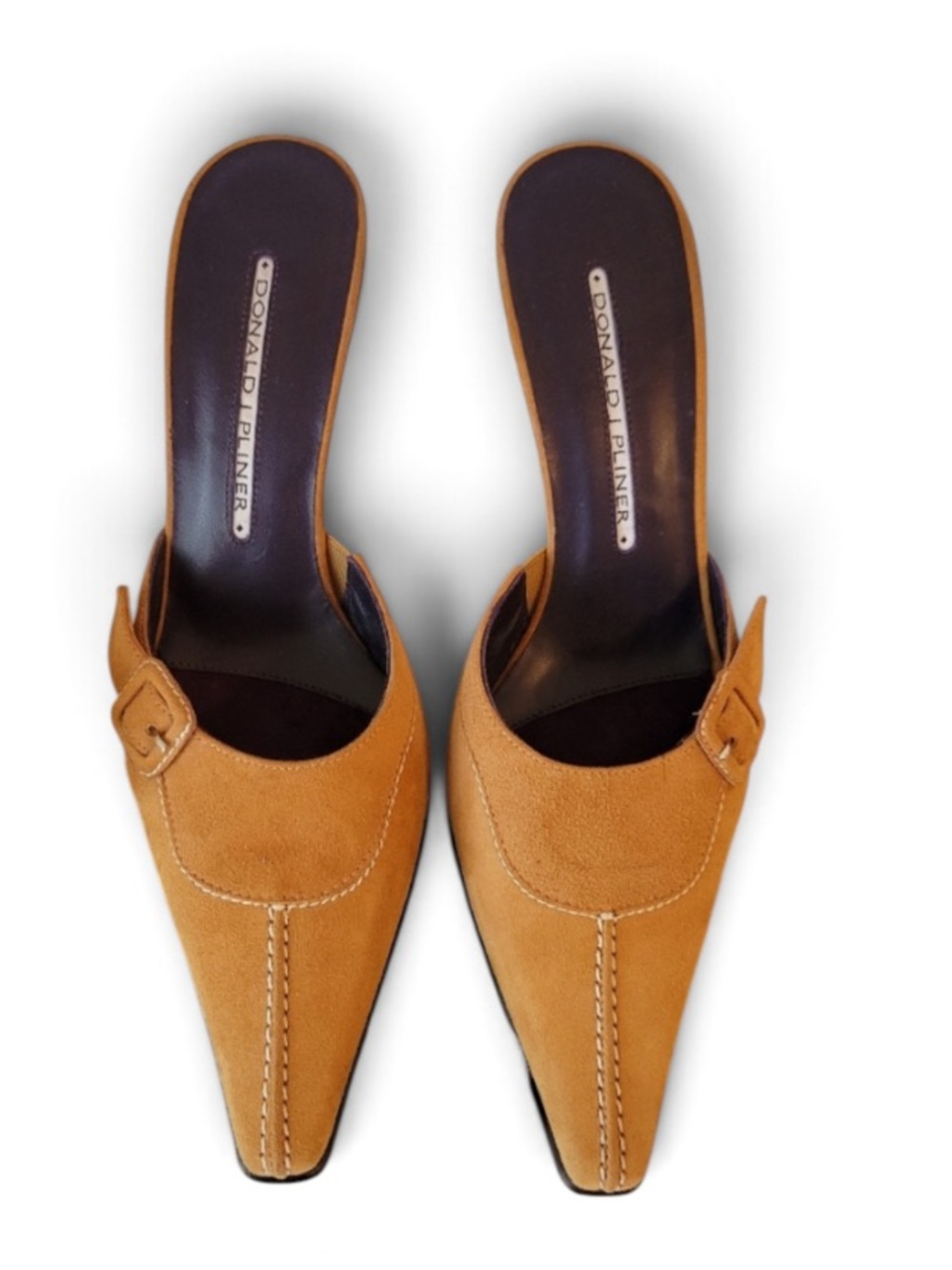 Donald J Pliner pointed heels women's size 6 stitching detail